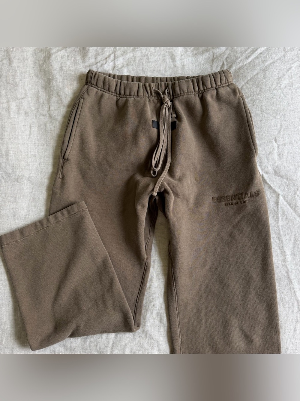 Essentials Men's Taupe Brown Fleece Joggers